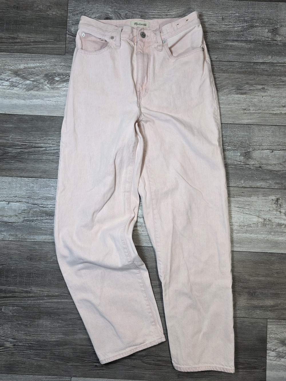 Madewell Women's The Perfect Vintage Wide Leg 100% Cotton Jeans Sz 28